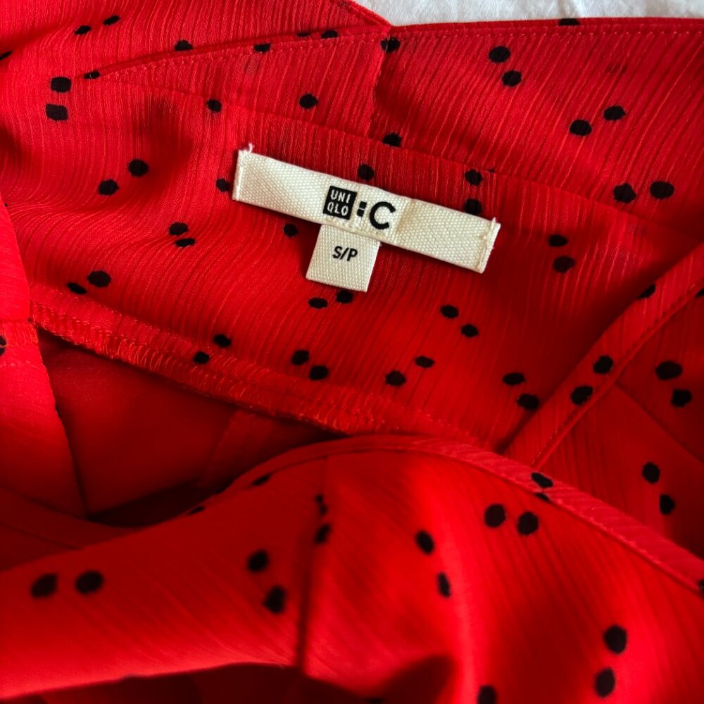 UNIQLO camisole pleated polka dot dress (size S) - Picture 8 of 8